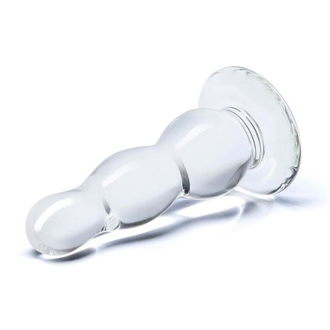 Szklana zatyczka z przewężeniami Glas Glass Butt Plug 10,2 cm