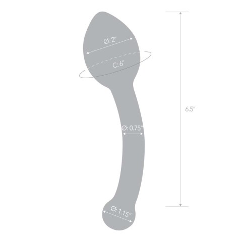 Szklane dildo Glas Pure Indulgence Glass Anal Slider