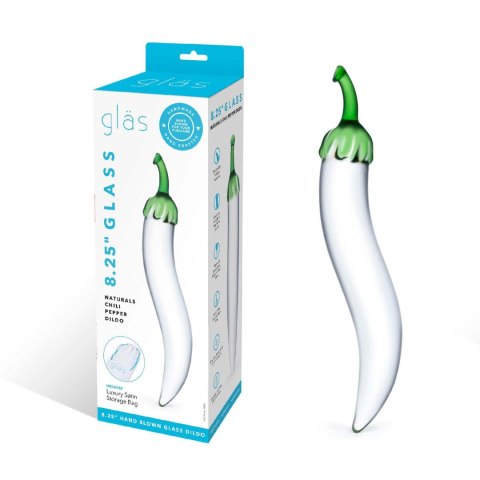 Szklane dildo o kształcie papryki Glas Naturals Chili Pepper Glass Dildo