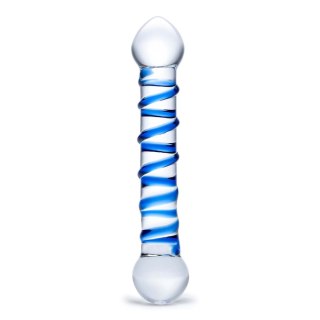 Szklane dildo ze spiralnym wybrzuszeniem Glas Spiral Dildo