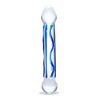 Szklane dildo ze stymulującą teksturą Glas Full Tip Textured Glass Dildo