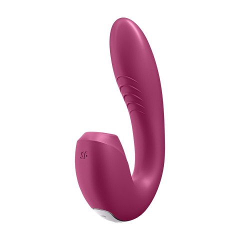 Wibrator z bezdotykowym stymulatorem łechtaczki Satisfyer Sunray Connect App Berry