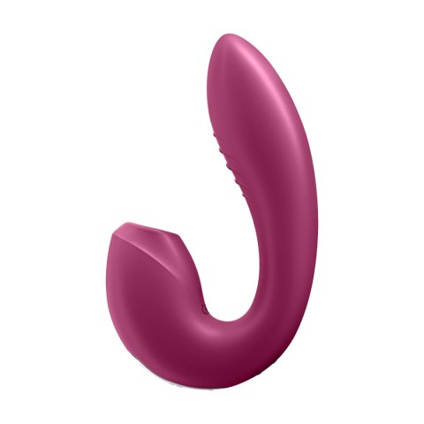 Wibrator z bezdotykowym stymulatorem łechtaczki Satisfyer Sunray Connect App Berry