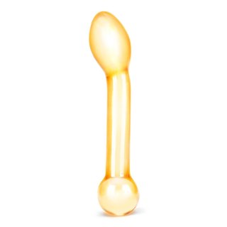 Żółte szklane dildo Glas Honey Dripper Glass Anal Slider