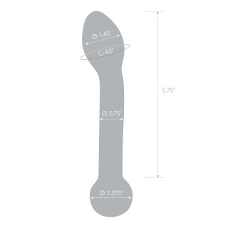 Żółte szklane dildo Glas Honey Dripper Glass Anal Slider