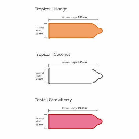 Pasante Tropical Flavor Bulk Pack (1op./144szt.)