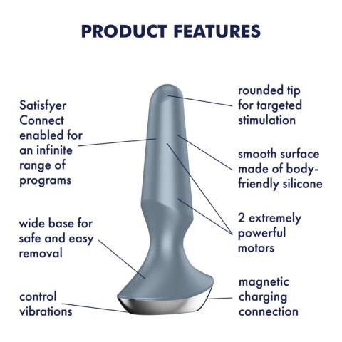 Satisfyer Plug-ilicious 2 Ice Blue