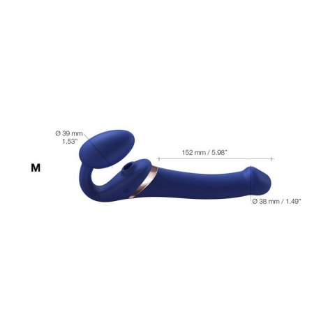 Strap-on-me Multi Orgasm Bendable Strap-on Night Blue M