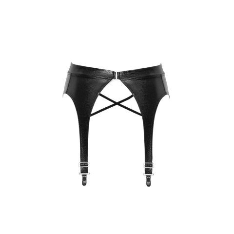 Noir Handmade F277 Garter belt of powerwetlook and snake M