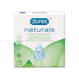 Prezerwatywy Durex Naturals 3szt