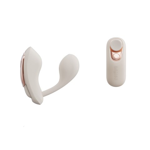 Qingnan No.6 Wireless Control Wearable Vibrator Beige