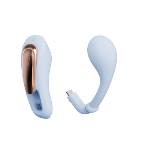 Qingnan No.6 Wireless Control Wearable Vibrator Blue