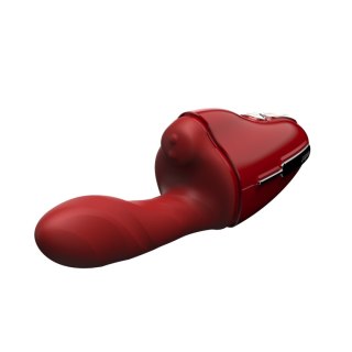 Qingnan No.9 Handheld Vibrating and Rotating Thruster Set Red