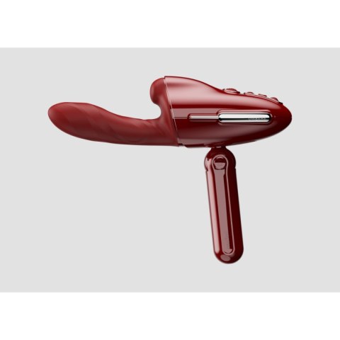 Qingnan No.9 Handheld Vibrating and Rotating Thruster Set Red