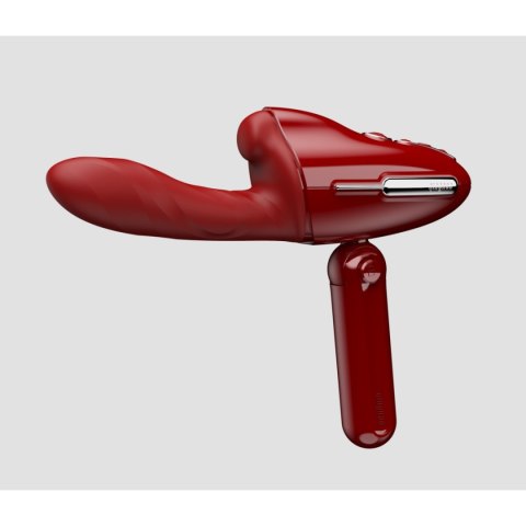 Qingnan No.9 Handheld Vibrating and Rotating Thruster Set Red