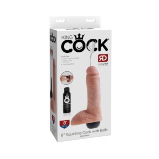 Dildo King Cock Pipedream Squirting Cock with Balls 8 Light