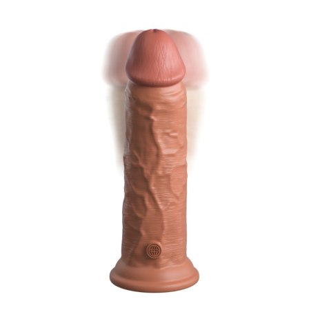 Wibrujące dildo Pipedream King Cock Elite Silicone Dual Density Cock 8