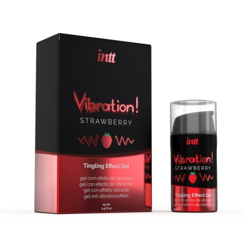 Żel VIBRATION STRAWBERRY 15 ml