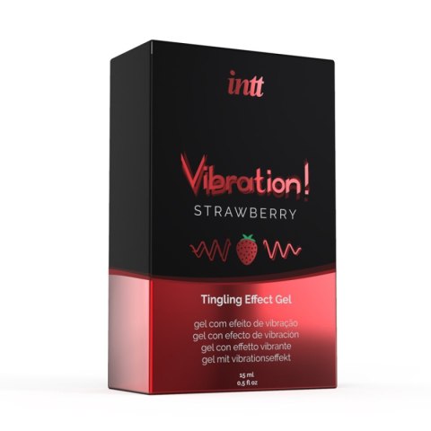 Żel VIBRATION STRAWBERRY 15 ml