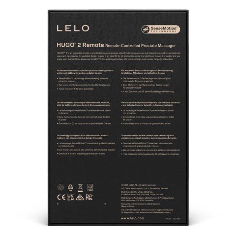 Lelo Hugo 2 Remote Black