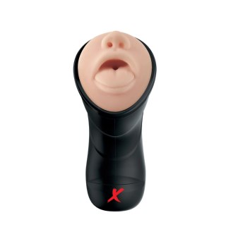 Masturbator Pipedream PDX Elite Deep Throat Vibrating Stroke Light Light