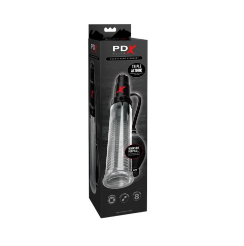 Masturbator Pipedream PDX Elite Suck-N-Pump Stroker Clear