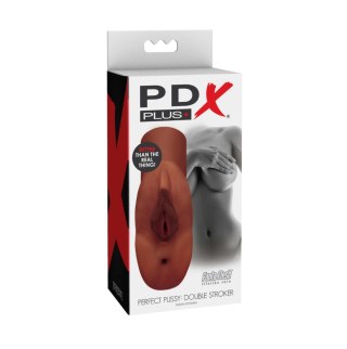 Masturbator Pipedream PDX Plus Perfect Pussy Double Stroker Brown