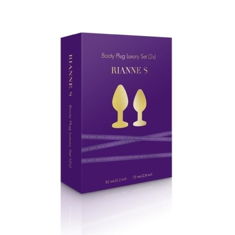 Rianne S - Booty Plug Luxury Set 2x Gold