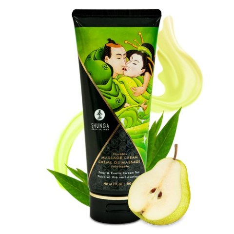 Shunga - Pear & Exotic Green Tea Kissable Massage Cream 200 ml