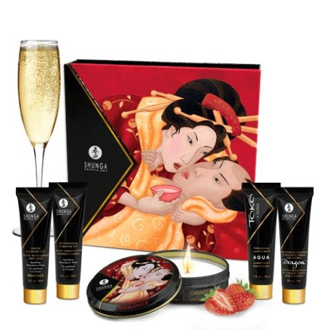 Shunga - Sparkling Strawberry Wine (zestaw)