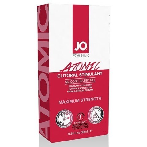 System JO For Her Clitoral Stimulant Warming Atomic 10 ml