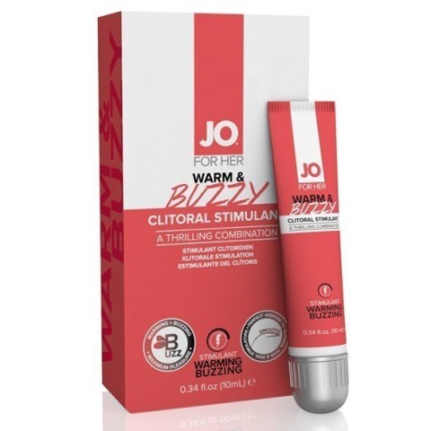 System JO For Her Clitoral Stimulant Warming Warm &Buzzy Original 10 ml