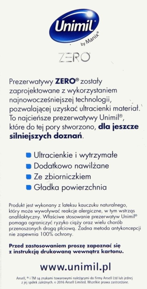 Unimil - Zero (10 sztuk)