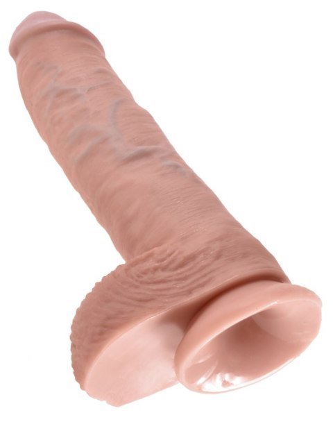 King Cock 10" Cock with Balls Flesh