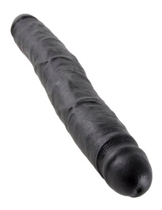 King Cock 12" Slim Double Dildo Black