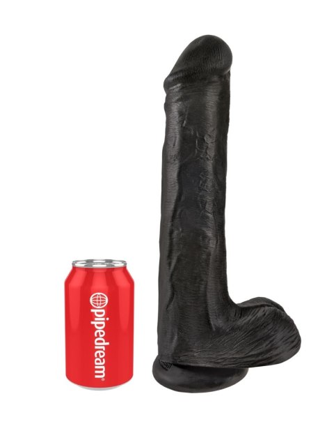 King Cock 13" Cock with Balls Black