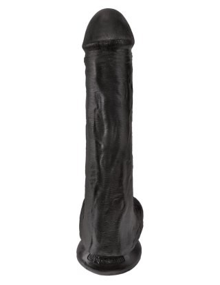 King Cock 13" Cock with Balls Black