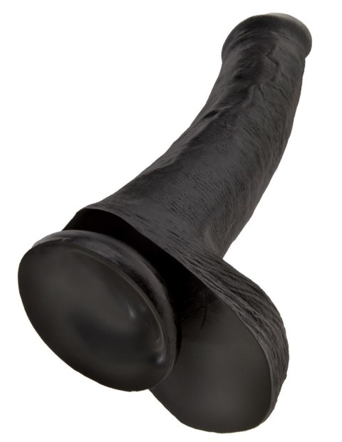 King Cock 13" Cock with Balls Black