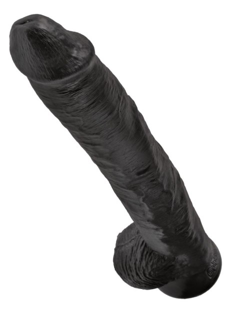 King Cock 14" Cock with Balls Black