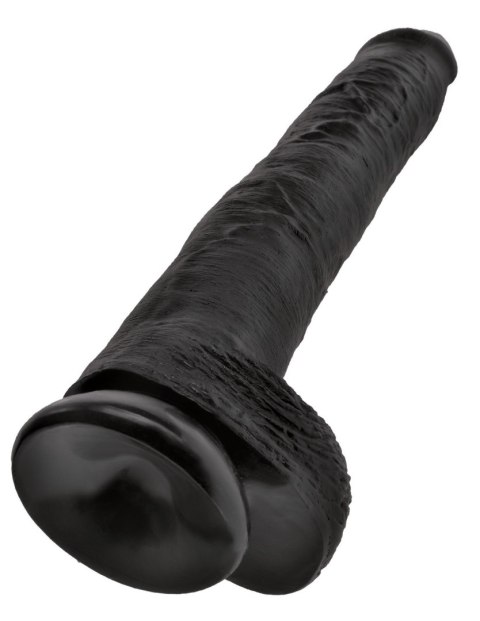 King Cock 14" Cock with Balls Black