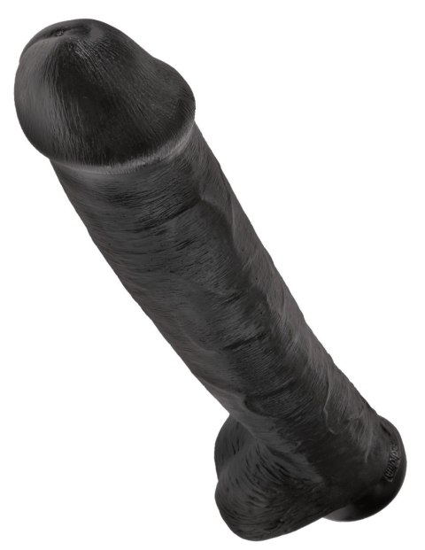 King Cock 15" Cock with Balls Black