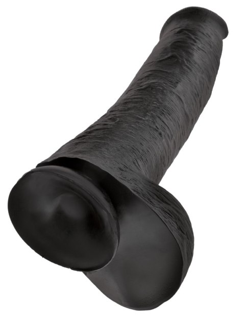 King Cock 15" Cock with Balls Black