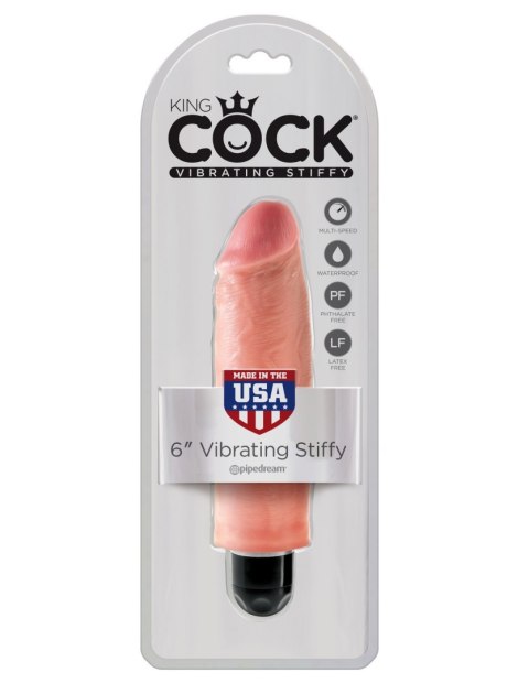 Kink Cock 6" Vibrating Stiffy Flesh