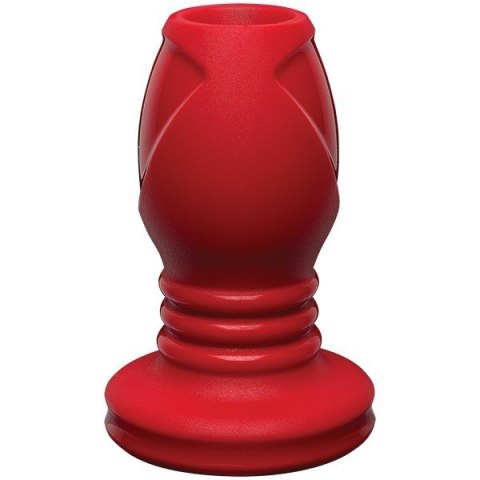 Kink Wet Works Explore - Platinum Premium Silicone Plug 4" Red