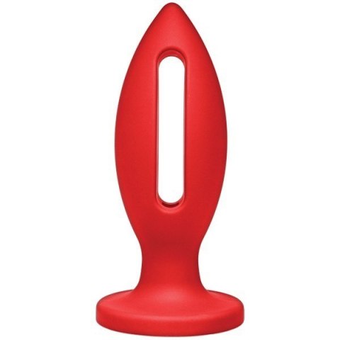 Kink Wet Works Lube Luge - Premium Silicone Plug 6" Red