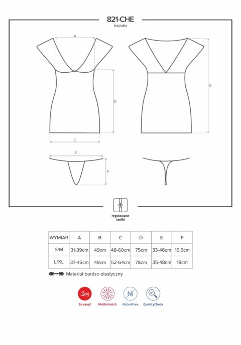 821-CHE-1 koszulka czarna L/XL