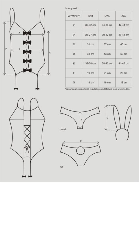 Bunny suit kostium L/XL