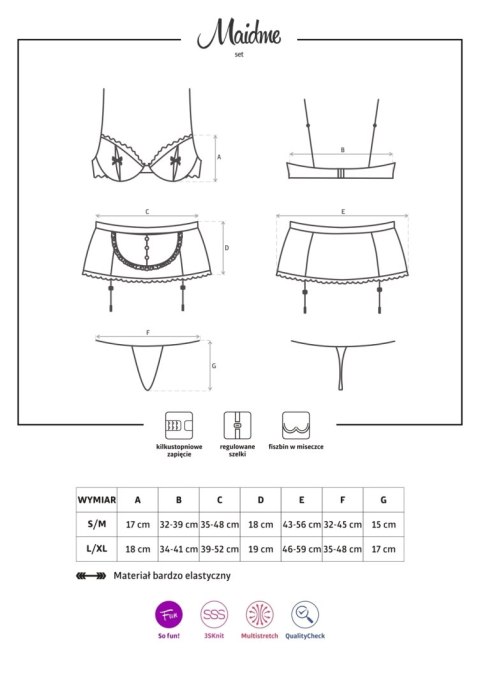 Maidme komplet L/XL