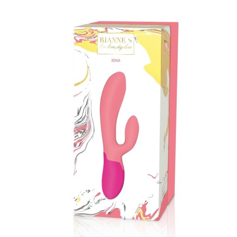 Rianne S ESSENTIALS - Xena Rabbit Vibrator Coral & French Rose