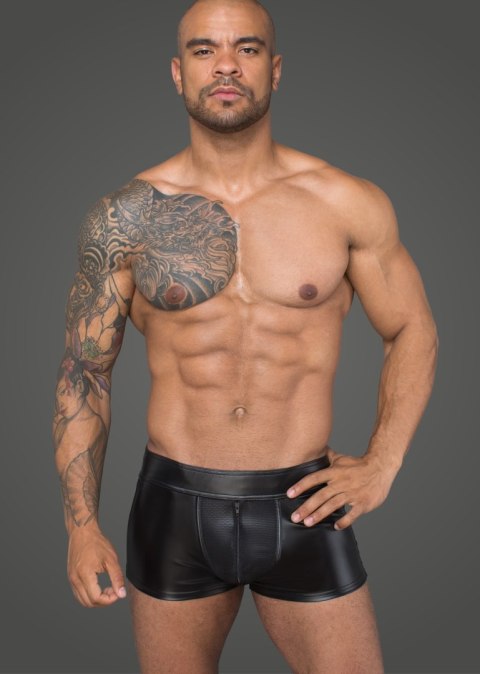 H058 Shorts made of powerwetlook and 3D net M